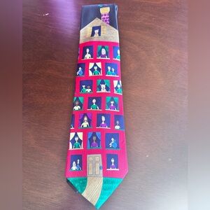 Vintage Save The Children Silk Tie “No More Homeless Children” 90’s